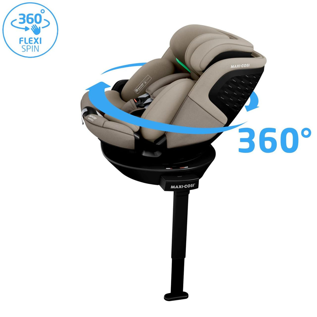 Maxi-Cosi Emerald S i-Size 360° Car Seat, 0–12 Years, Group 0+123 – Tonal Truffle