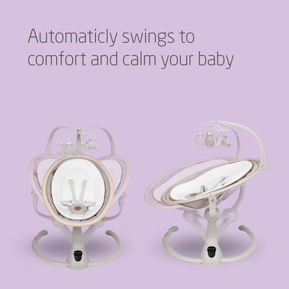 Maxi-Cosi Cassia Electric Baby Swing, 0–6 Months, 360° Rotation – Classic Beige