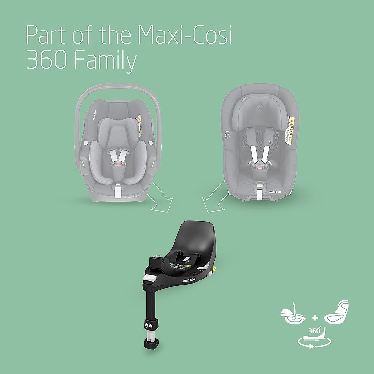 Maxi-Cosi FamilyFix 360 i-Size ISOFIX Base | 0–4 Years