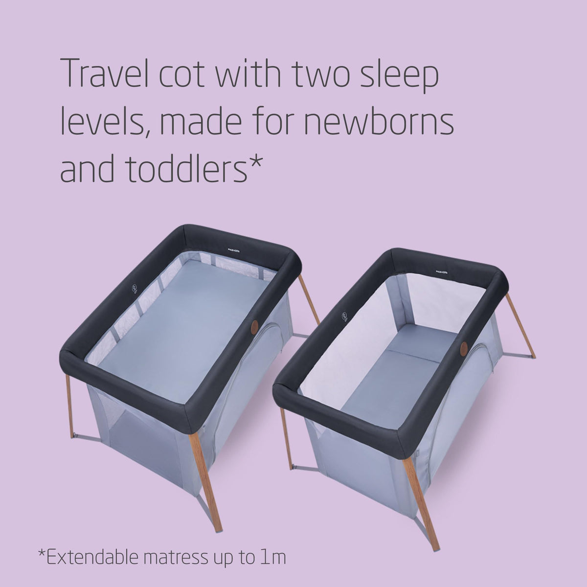 Maxi-Cosi Iris2 2-in-1 Foldable Travel Cot | 0–3 Years