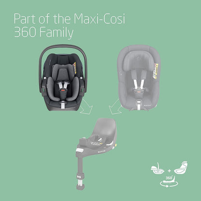 Maxi-Cosi Pebble 360 i-Size Infant Car Seat 0–15M Essential Graphite