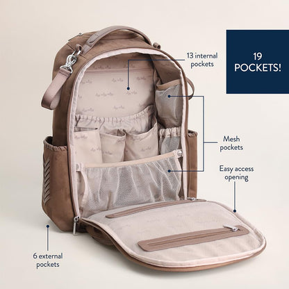 Itzy Ritzy Boss Plus Diaper Bag Backpack 19 Pockets | Aspen