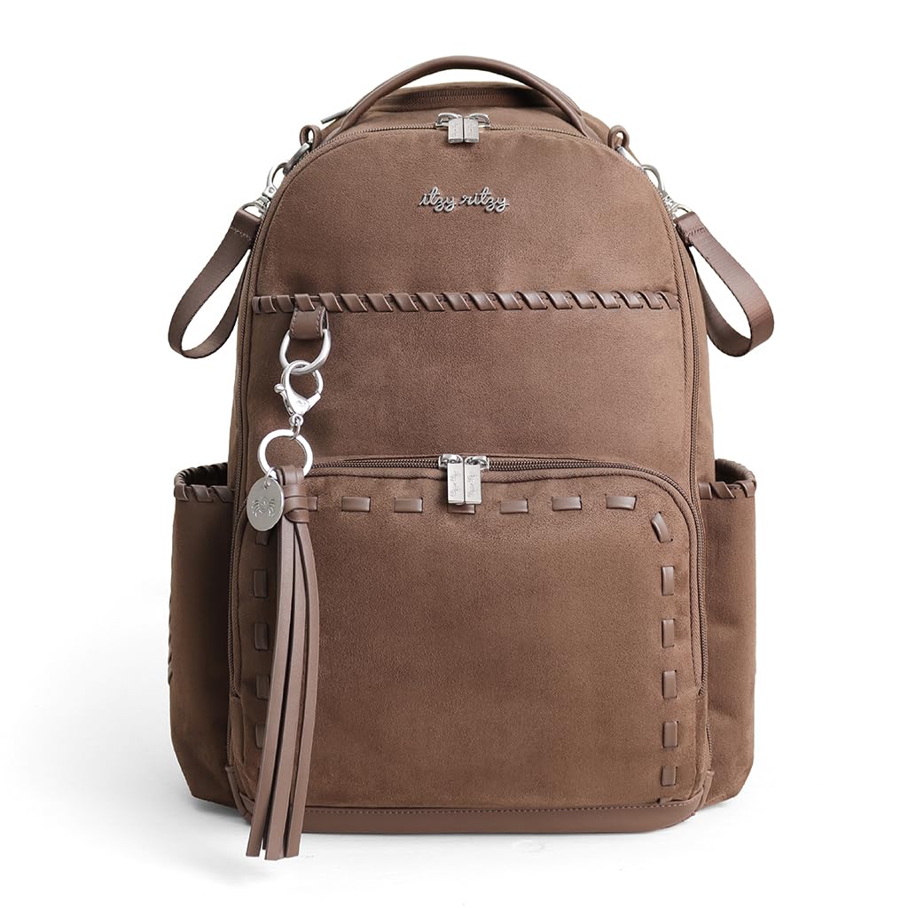 Itzy Ritzy Boss Plus Diaper Bag Backpack 19 Pockets | Aspen