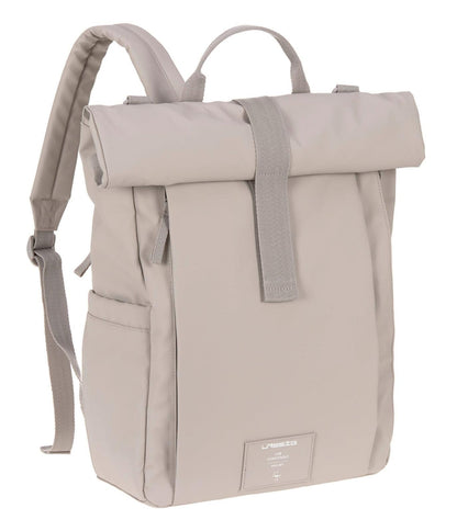 LÄSSIG Roll-Top Baby Changing Backpack with Mat & Bottle Holder