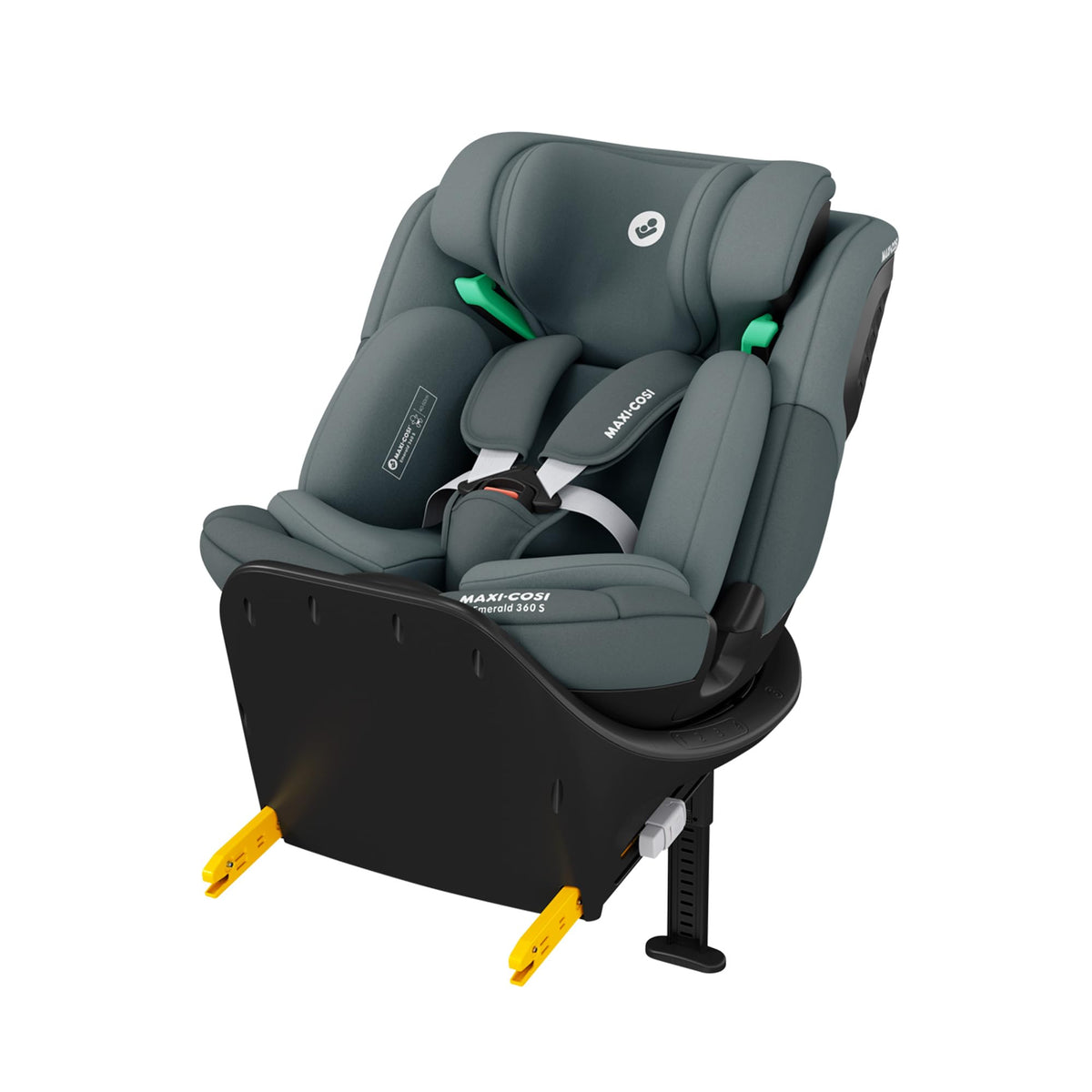 Maxi-Cosi Emerald S i-Size 360° Car Seat, 0–12 Years, Group 0+123 – Tonal Graphite