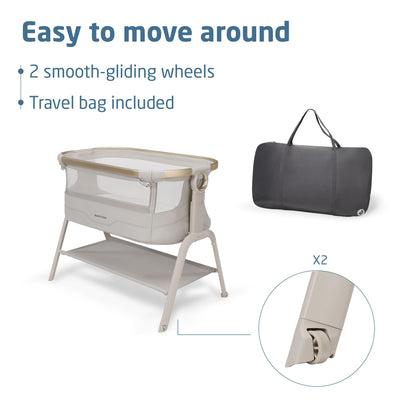 Maxi-Cosi Iora² Co-Sleeping Bassinet, 0–6 Months – Elegance Beige