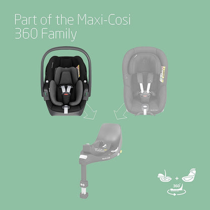Maxi-Cosi Pebble 360 i-Size Infant Car Seat 0–15M Essential Black