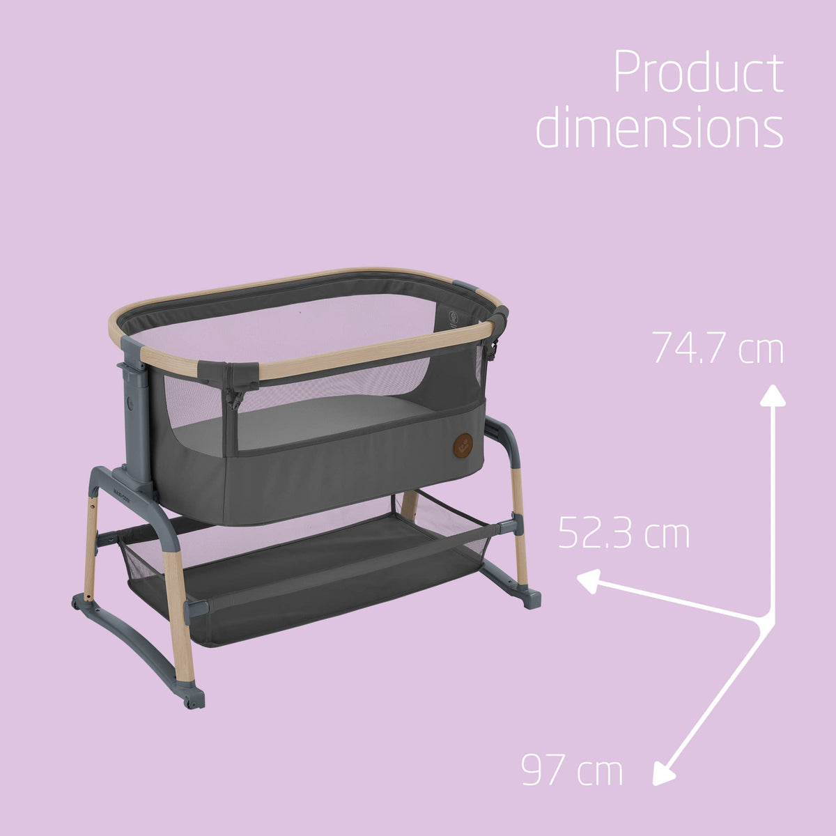 Maxi-Cosi Iora Air Bedside Crib | Mesh | 0–6 Months