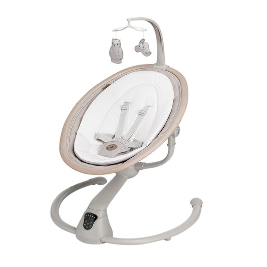 Maxi-Cosi Cassia Electric Baby Swing, 0–6 Months, 360° Rotation – Classic Beige