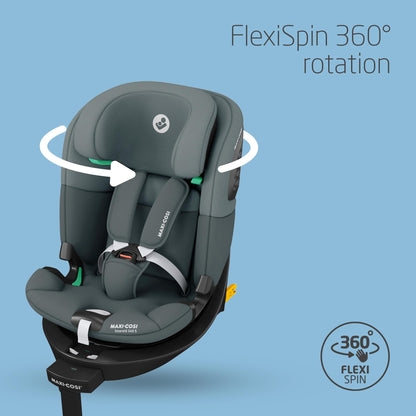Maxi-Cosi Emerald S i-Size 360° Car Seat, 0–12 Years, Group 0+123 – Tonal Graphite