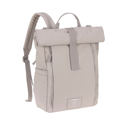 LÄSSIG Roll-Top Baby Changing Backpack with Mat & Bottle Holder