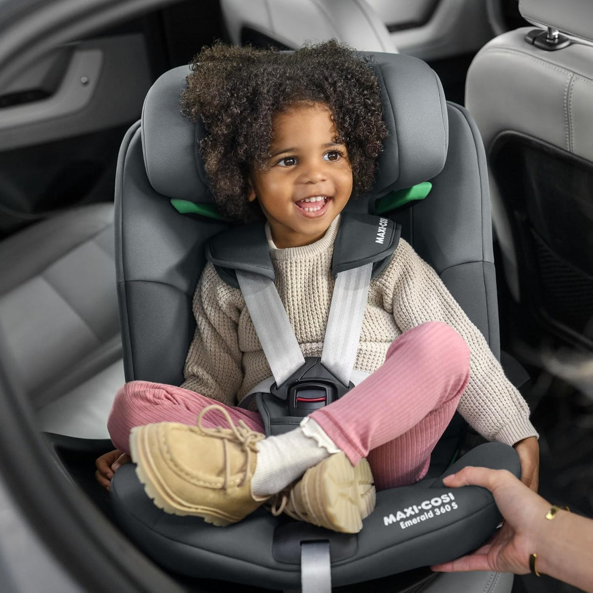Maxi-Cosi Emerald S i-Size 360° Car Seat, 0–12 Years, Group 0+123 – Tonal Black