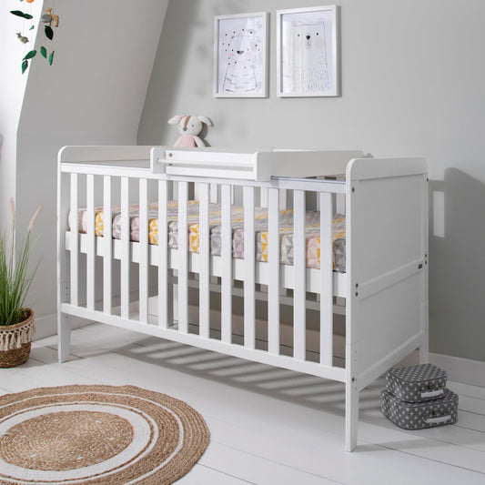 Tutti Bambini Rio 2-in-1 Cot Bed & Changer White 140x70cm