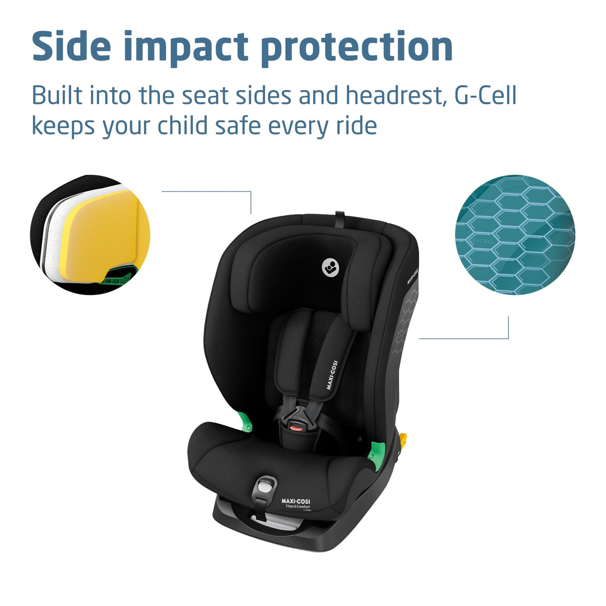 Maxi-Cosi Titan S Comfort i-Size ISOFIX Car Seat Authentic Black