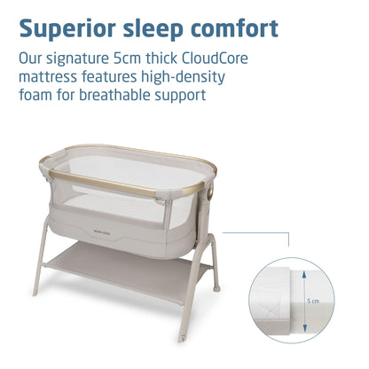 Maxi-Cosi Iora² Co-Sleeping Bassinet, 0–6 Months – Elegance Beige