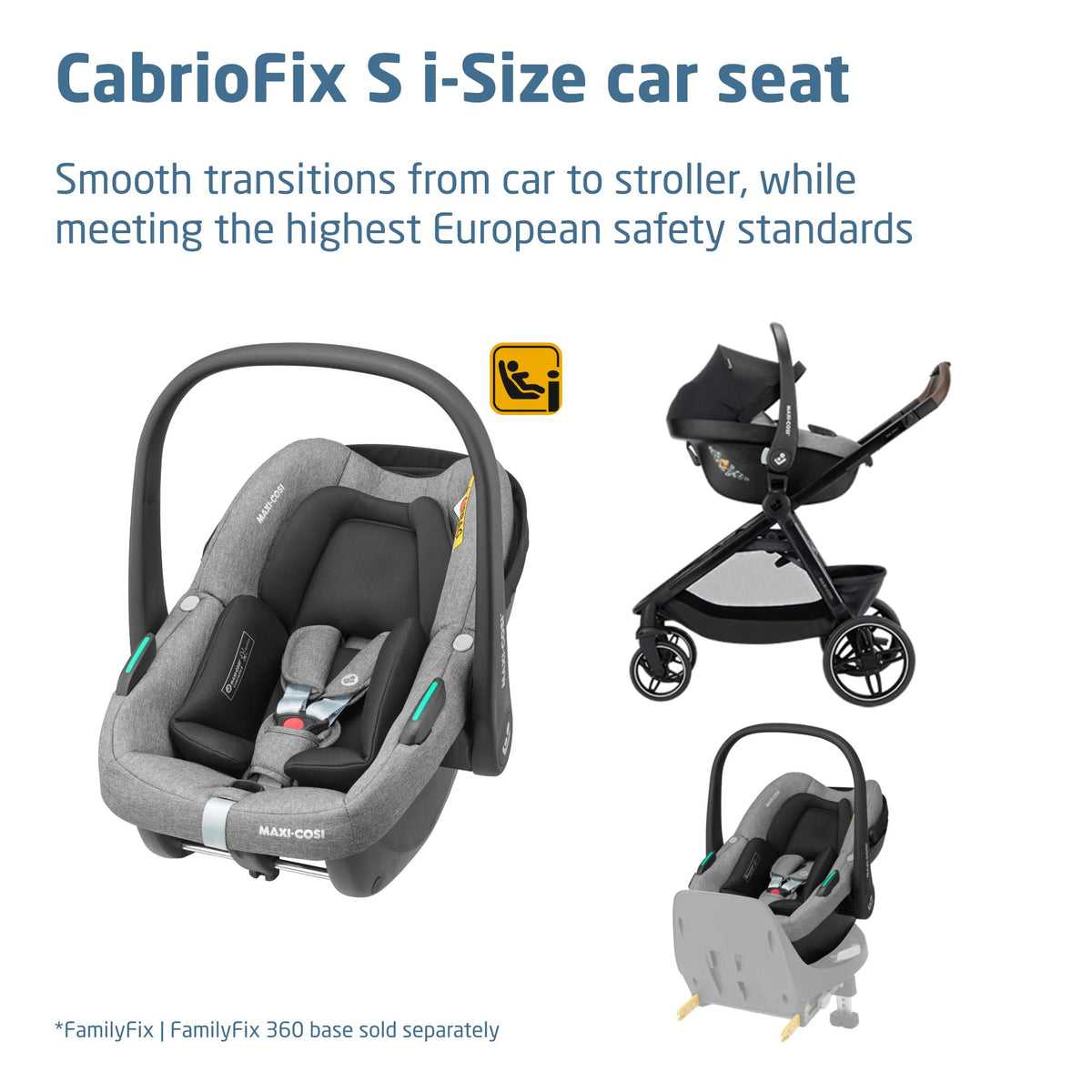 Maxi-Cosi Zelia Select Trio 3-in-1 Travel System, 0–4 Years – Grey