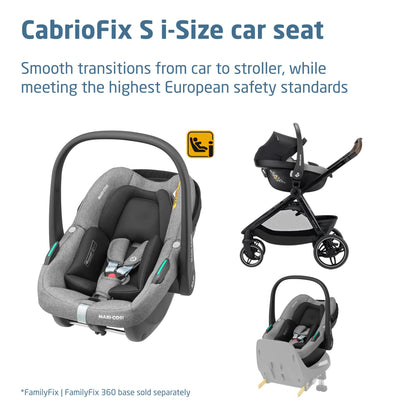 Maxi-Cosi Zelia Select Trio 3-in-1 Travel System, 0–4 Years – Grey