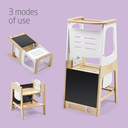 Maxi-Cosi Toucan 3-in-1 Montessori Learning Tower Natural Wood