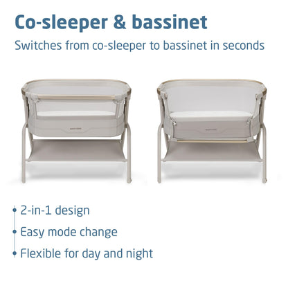 Maxi-Cosi Iora² Co-Sleeping Bassinet, 0–6 Months – Elegance Beige