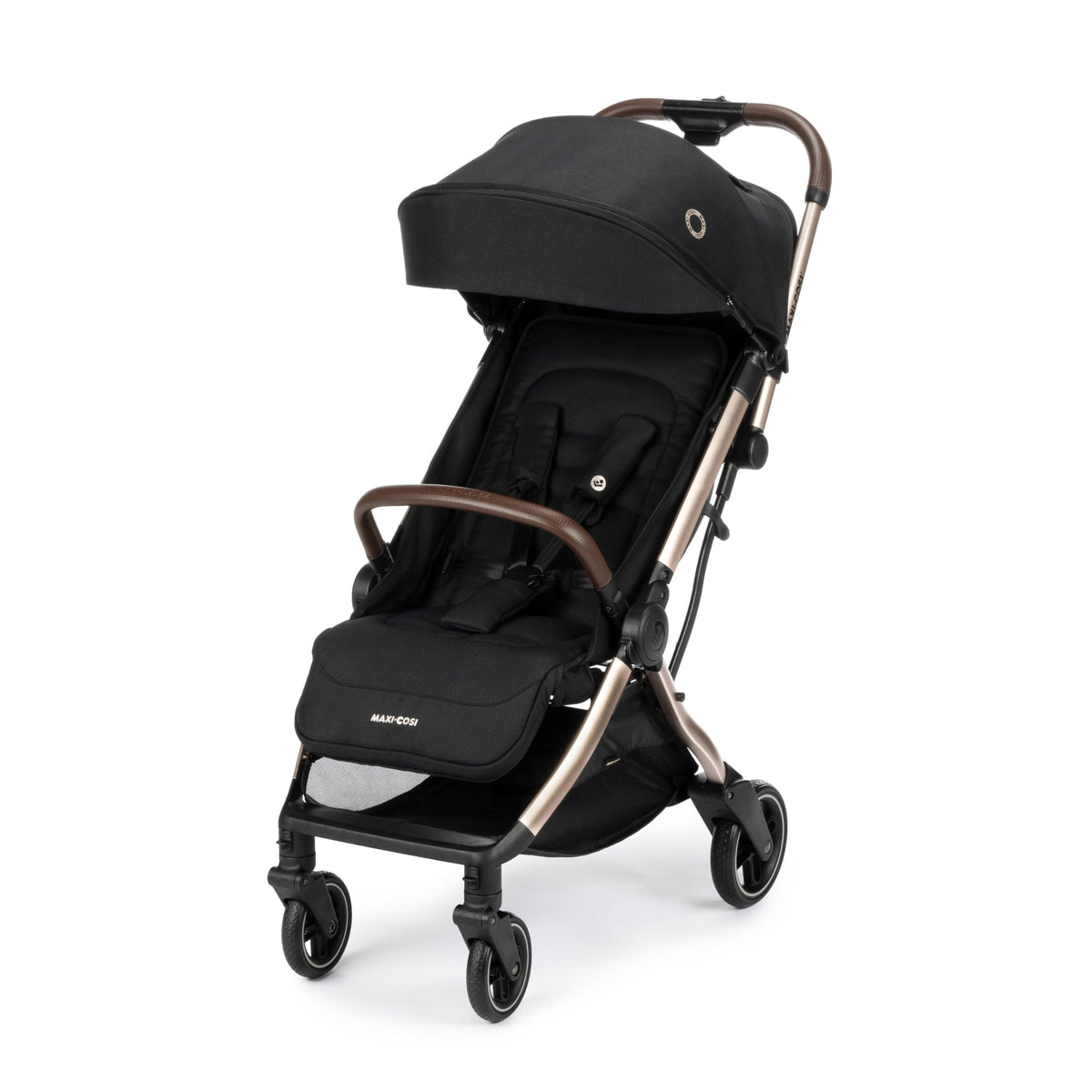 Maxi-Cosi Eva3 Lightweight Pushchair, 0–4 Years, Auto Fold – Essential Black