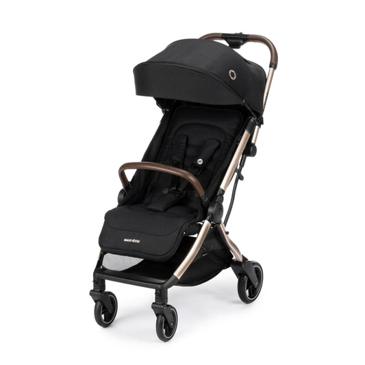 Maxi-Cosi Eva3 Lightweight Pushchair, 0–4 Years, Auto Fold – Essential Black