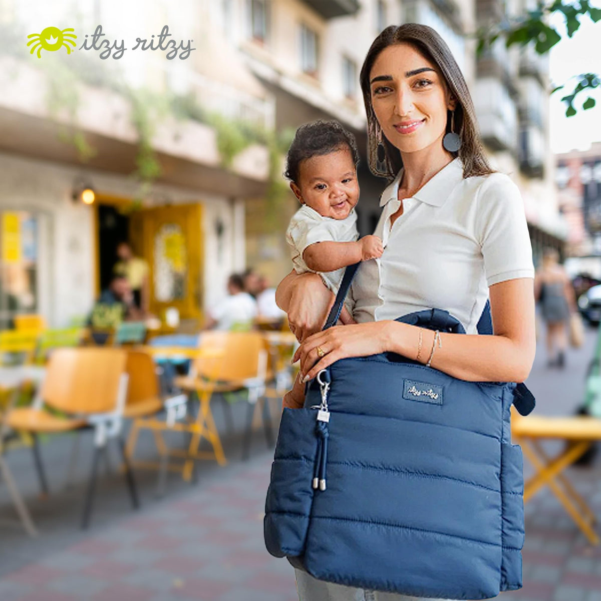 Itzy Ritzy Dream Convertible Diaper Bag | Sapphire Starlight
