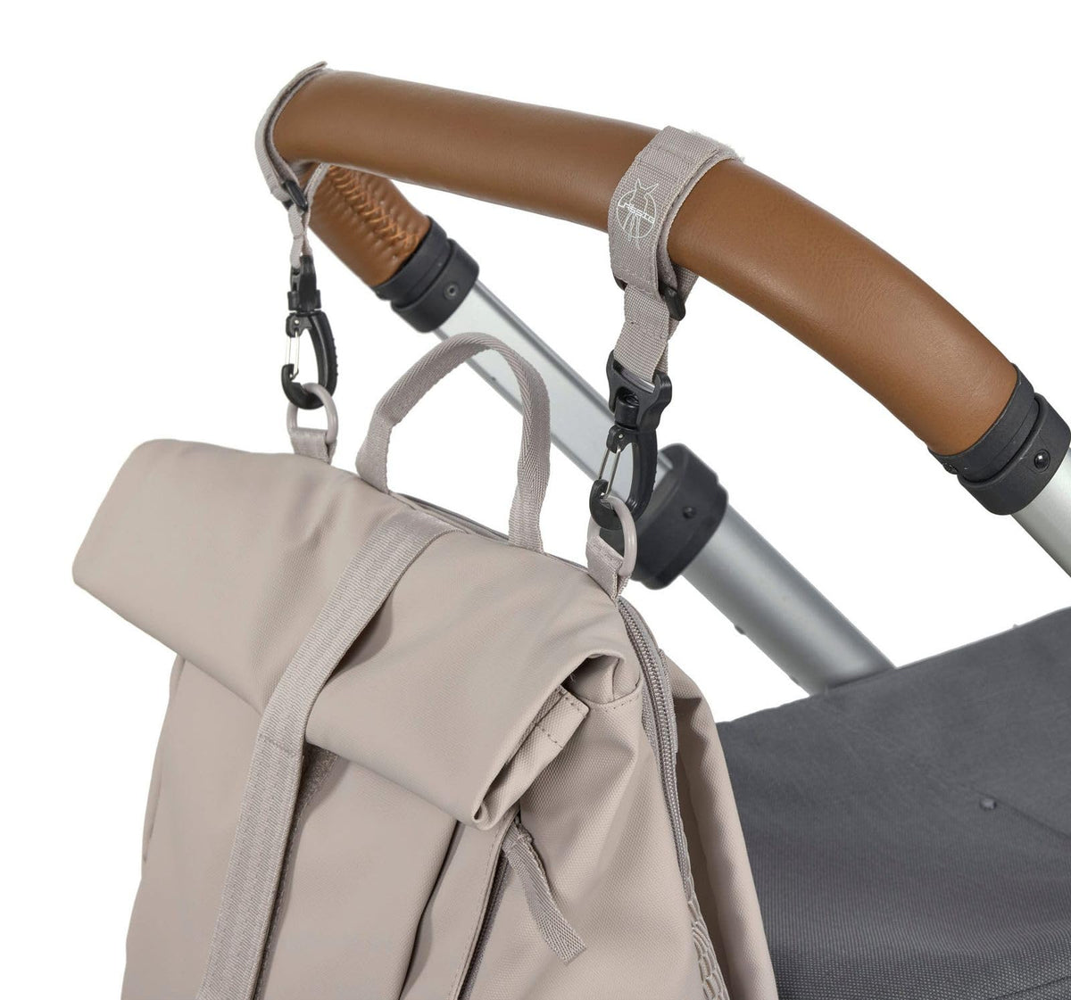 LÄSSIG Roll-Top Baby Changing Backpack with Mat & Bottle Holder