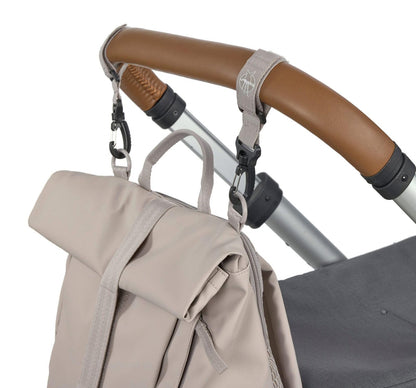 LÄSSIG Roll-Top Baby Changing Backpack with Mat & Bottle Holder