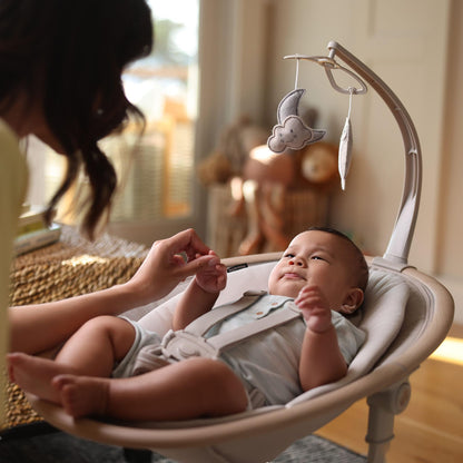 Maxi-Cosi Cassia Electric Baby Swing, 0–6 Months, 360° Rotation – Classic Beige
