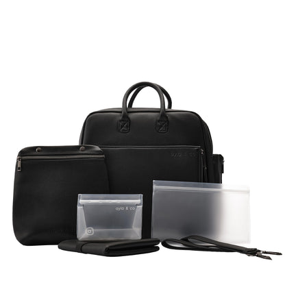 Ayla & Co Convertible Diaper Bag Backpack | Vegan Leather