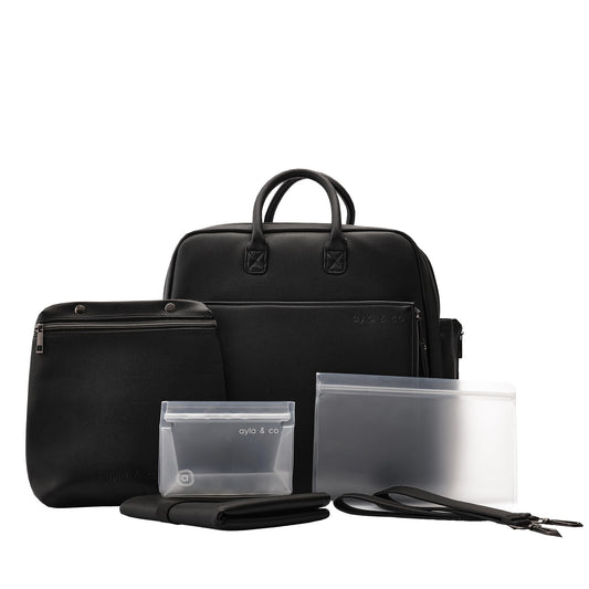 Ayla & Co Convertible Diaper Bag Backpack | Vegan Leather
