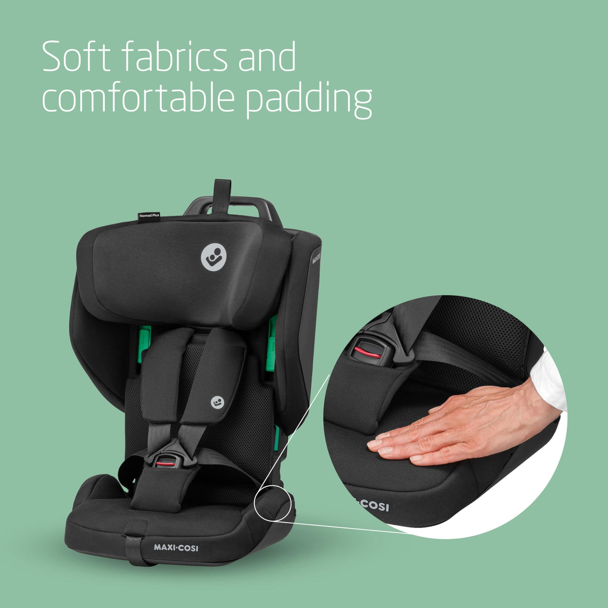Maxi-Cosi Nomad Plus Foldable Car Seat 15M–4 Yrs Authentic Black