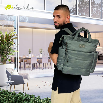 Itzy Ritzy Dream Convertible Diaper Bag | Cloud Camo