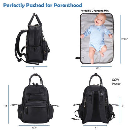 Jessie & James Saturday Diaper Bag Backpack | Concealed Carry