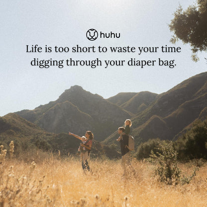Huhu Diaper Bag Backpack | Water-Resistant | Outdoorsy Sage