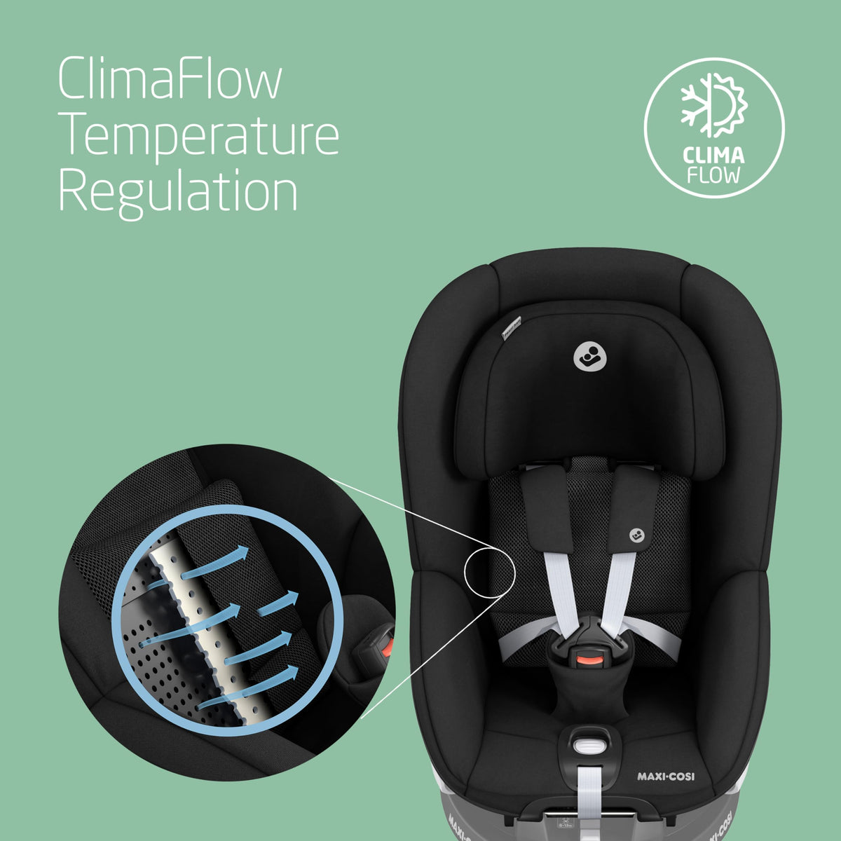 Maxi-Cosi Pearl 360 i-Size Car Seat 3M–4 Yrs Authentic Black