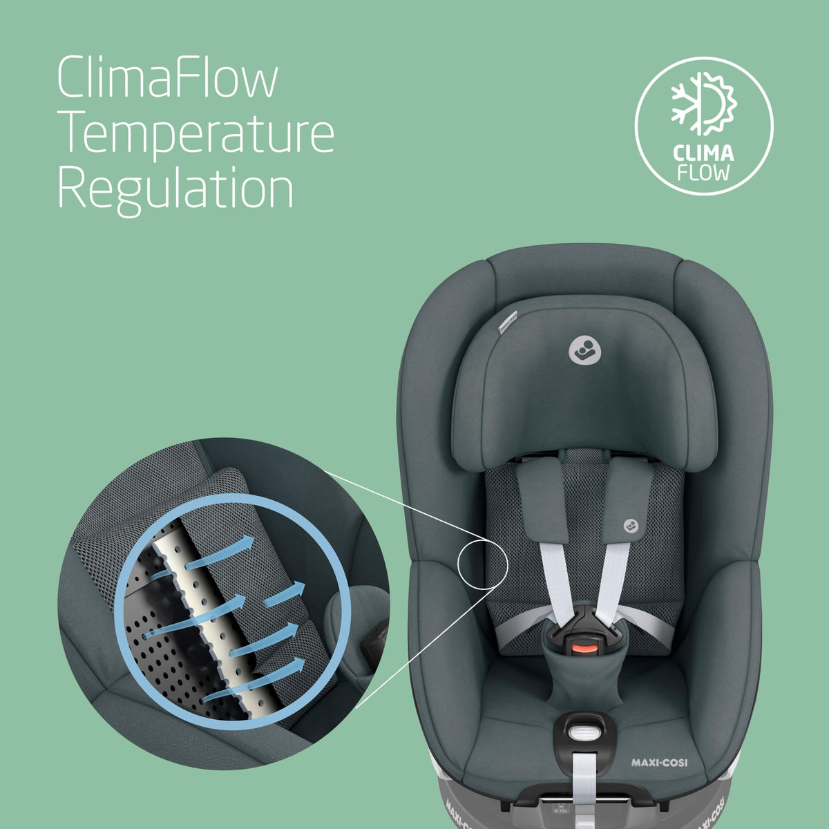 Maxi-Cosi Pearl 360 i-Size Car Seat 3M–4 Yrs Authentic Graphite