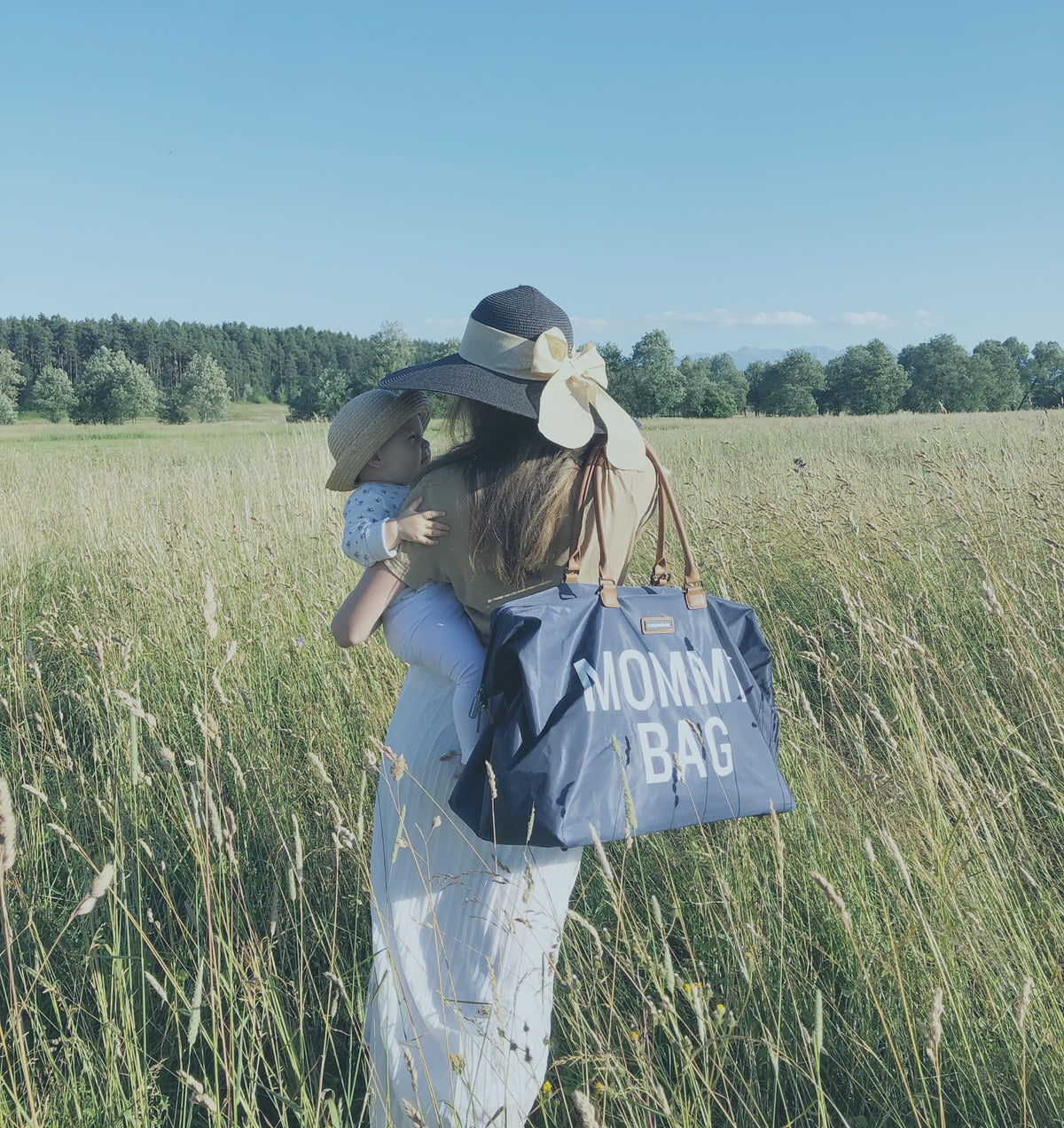Childhome Navy Large Diaper Bag | Mommy Hospital Tote